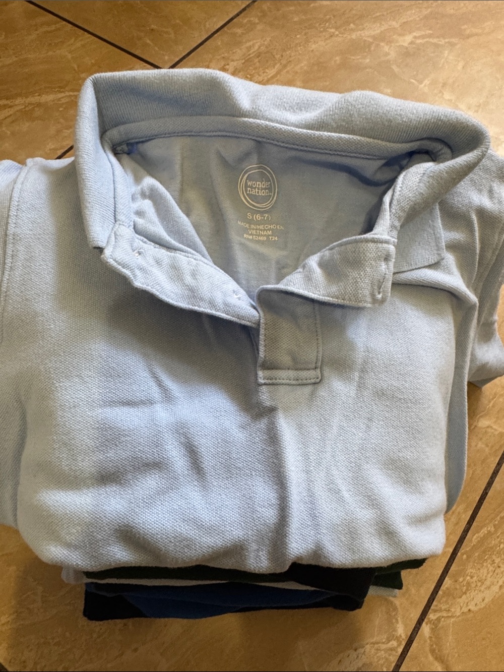 Bundle of 9 Short Sleeve Uniform Polo Tshirts. Perfect for Back to School!